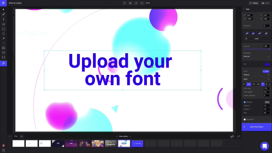 Upload your fonts 